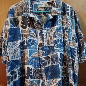 Batik bay blue Hawaiian shirt size XXL